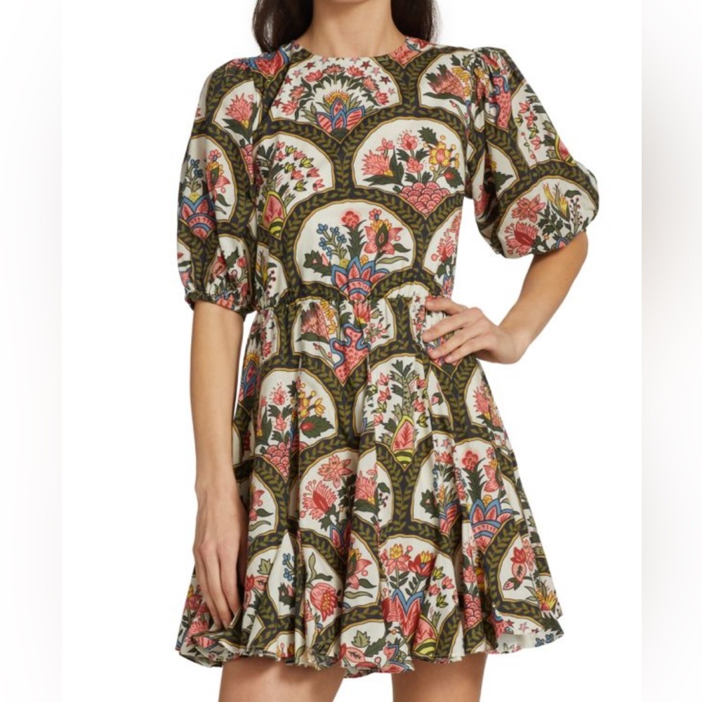 RHODE Multicolor Floral Mini Dress